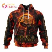 NFL Tampa Bay Buccaneers Custom Name Number Dragon Pullover Hoodie