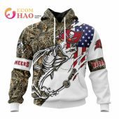 NFL Tampa Bay Buccaneers Custom Name Number Special Fishing Pullover Hoodie