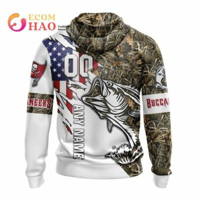 NFL Tampa Bay Buccaneers Custom Name Number Special Fishing Pullover Hoodie