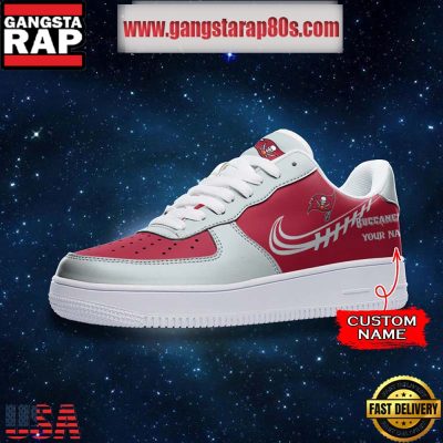 NFL Tampa Bay Buccaneers Unique Design Custom Name Air Force 1 Sneaker Shoes