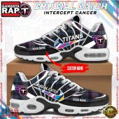 NFL Tennessee Titans Crucial Catch Intercept Cancer Air Max Plus Shoes Running Sneakers
