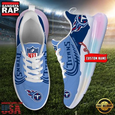 NFL Tennessee Titans Custom Rainbow Atmospheric Air Force 1 Sneaker Shoes