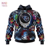 NFL Tennessee Titans Custom Name Number Special Skull Pullover Hoodie