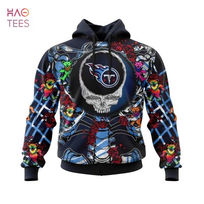NFL Tennessee Titans Custom Name Number Special Skull Pullover Hoodie