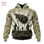 NFL Tennessee Titans Custom Name Number Camo Pullover Hoodie