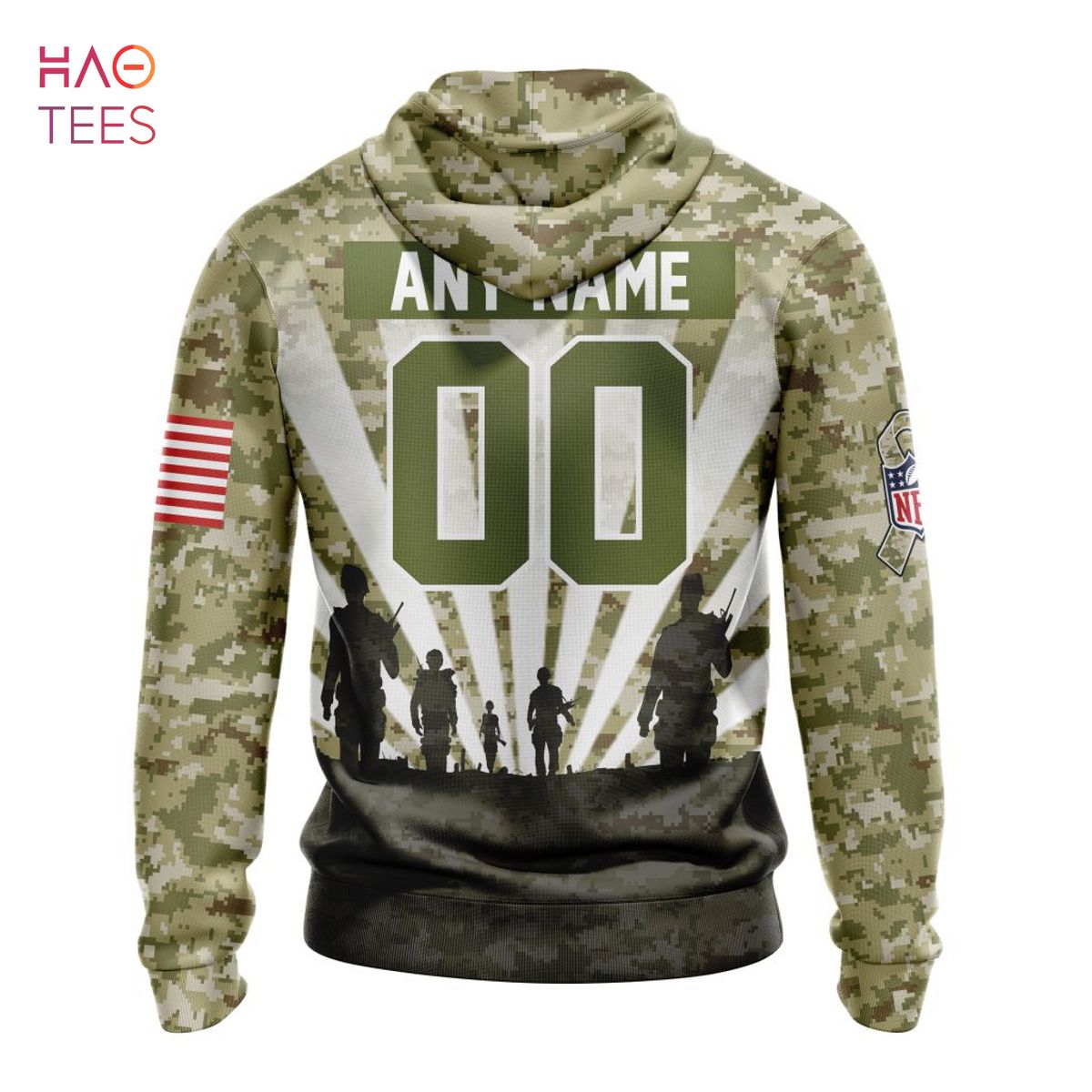 NFL Tennessee Titans Custom Name Number Camo Pullover Hoodie NFL Tennessee Titans Custom Name Number Camo Pullover Hoodie