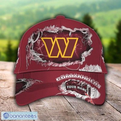 NFL Washington Commanders Custom Name Red Classic Cap