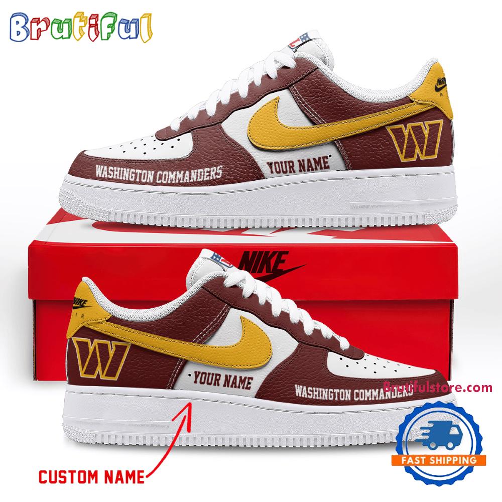 NFL Washington Commanders Limited Edition Personalized Air Force 1 Shoes Sneaker NFL Washington Commanders Limited Edition Personalized Air Force 1 Shoes Sneaker
