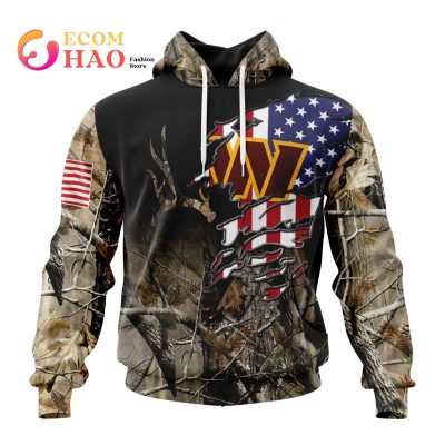 NFL Washington Commanders Custom Name Number Special Camo Pullover Hoodie