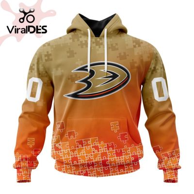 NHL Anaheim Ducks Special Autism Awareness Design Hoodie