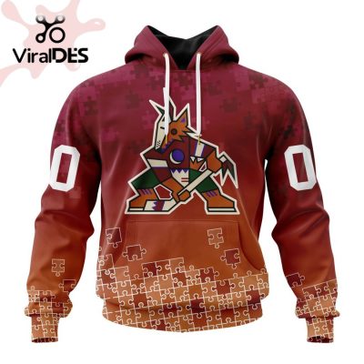 NHL Arizona Coyotes Special Autism Awareness Design Hoodie