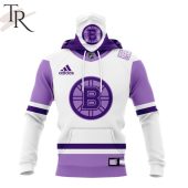 Nhl Boston Bruins Personalize 2023 Hockey Fight Cancer Hoodie Wow, Cute Pie - demo10