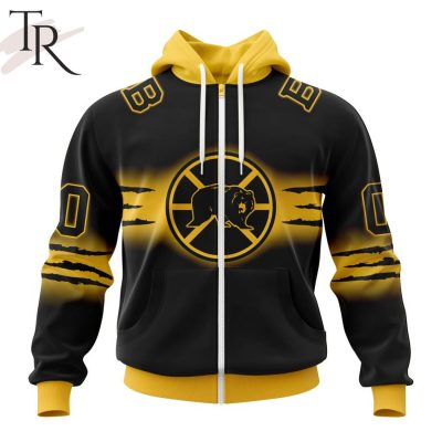 NHL Boston Bruins Personalize New Gradient Series Concept Hoodie