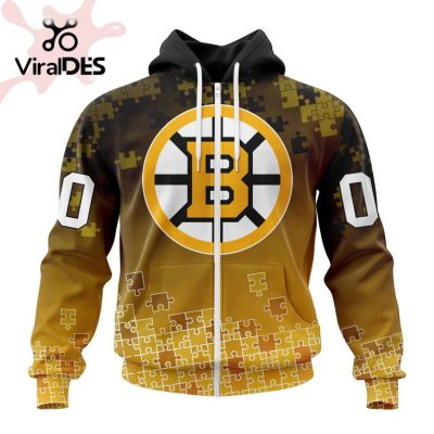 NHL Boston Bruins Special Autism Awareness Design Hoodie