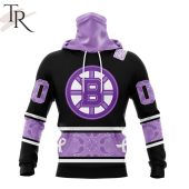 Nhl Boston Bruins Special Black And Lavender Hockey Fight Cancer Design Personalized Hoodie 4 Kxbl1.jpg - demo10