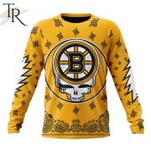 Nhl Boston Bruins Special Grateful Dead Design Hoodie Rejuvenating Picture - demo10