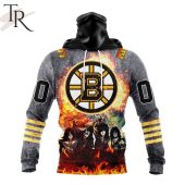 Nhl Boston Bruins Special Mix Kiss Band Design Hoodie Damn Good - demo10