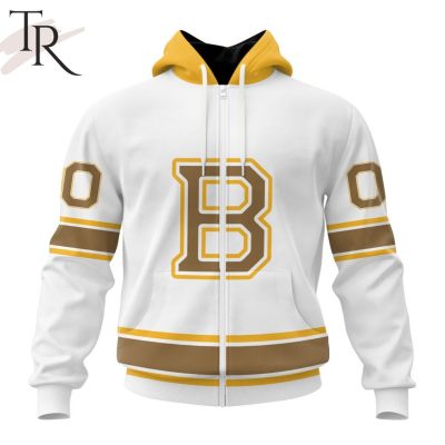 NHL Boston Bruins Special Whiteout Design Hoodie