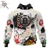 Nhl Boston Bruins Special Zombie Style For Halloween Hoodie You Look Too Weak - demo10