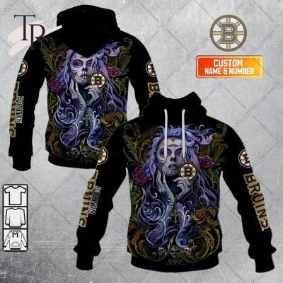 NHL Boston Bruins Tattoo Girl Artwork 2023 Unisex Hoodie, Tshirt