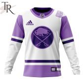 Nhl Buffalo Sabres Personalize 2023 Hockey Fight Cancer Hoodie Speechless - demo10