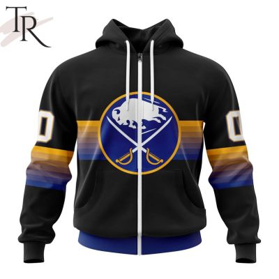 NHL Buffalo Sabres Special Black And Gradient Design Hoodie
