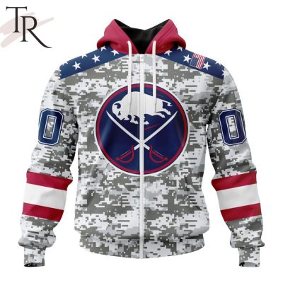 NHL Buffalo Sabres Special Camo Design For Veterans Day Hoodie