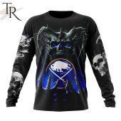 Nhl Buffalo Sabres Special Skull Art Design Hoodie Natural And Awesome - demo10