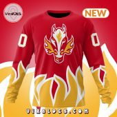 Nhl Calgary Flames Special Colour Rush Hoodie Radiant And Glowing Pic Dear - demo10