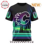 Nhl Calgary Flames Special Northern Lights Hoodie Nice Bread, I Like It - demo10