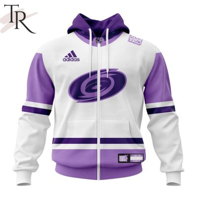 NHL Carolina Hurricanes Personalize 2023 Hockey Fight Cancer Hoodie