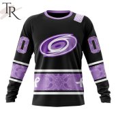 Nhl Carolina Hurricanes Special Black And Lavender Hockey Fight Cancer Design Personalized Hoodie 6 6ltc3.jpg - demo10