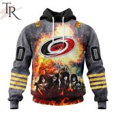 Nhl Carolina Hurricanes Special Mix Kiss Band Design Hoodie Generous Look - demo10