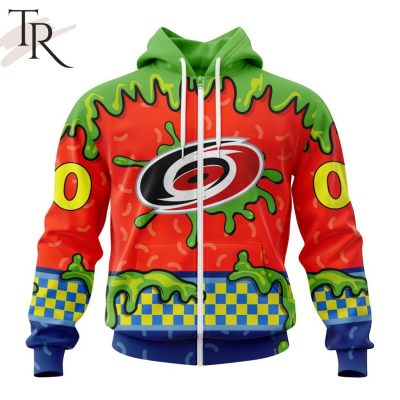 NHL Carolina Hurricanes Special Nickelodeon Design Hoodie