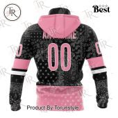 Nhl Carolina Hurricanes Special Pink Paisley Design Hoodie Nice Shot Bro - demo10