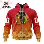 Nhl Chicago Blackhawks Special Autism Awareness Design Hoodie Nice Photo Dude - demo10