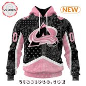 Nhl Colorado Avalanche Special Pink Paisley Design Hoodie Cool Look Bro - demo10
