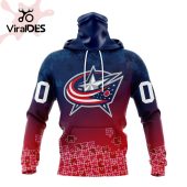 Nhl Columbus Blue Jackets Special Autism Awareness Design Hoodie Stunning - demo10