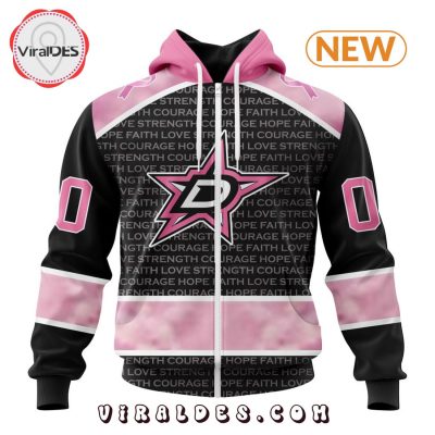 NHL Dallas Stars Special Pink Fight Breast Cancer Design Hoodie