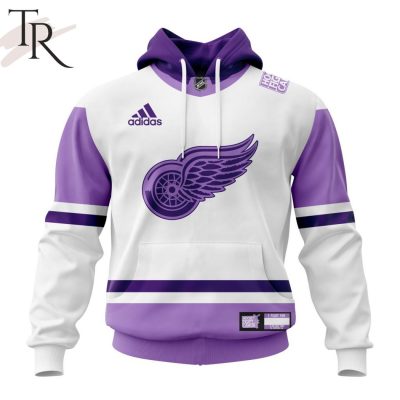 NHL Detroit Red Wings Personalize 2023 Hockey Fight Cancer Hoodie
