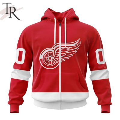 NHL Detroit Red Wings Personalized 2023 Home Kits Hoodie
