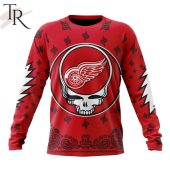Nhl Detroit Red Wings Special Grateful Dead Design Hoodie Generous Look - demo10