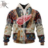 Nhl Detroit Red Wings Special Native Costume Design Hoodie Nice Photo Dude - demo10