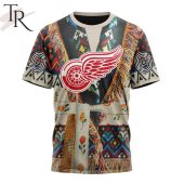 Nhl Detroit Red Wings Special Native Costume Design Hoodie Elegant Picture. - demo10