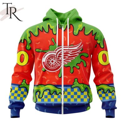 NHL Detroit Red Wings Special Nickelodeon Design Hoodie