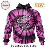 Nhl Detroit Red Wings Special Pink F!ck Cancer Design Hoodie Rocking Picture - demo10