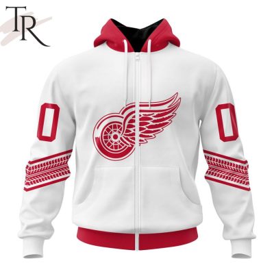NHL Detroit Red Wings Special Whiteout Design Hoodie