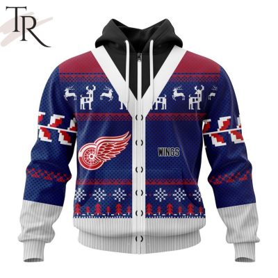 NHL Detroit Red Wings Specialized Unisex Sweater For Chrismas Season Hoodie