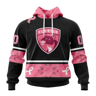 NHL Florida Panthers Personalized Specialized Design In Classic Style With Paisley! WE WEAR PINK BREAST CANCER Hoodie