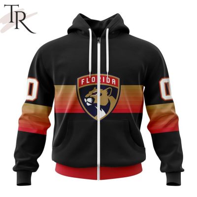 NHL Florida Panthers Special Black And Gradient Design Hoodie